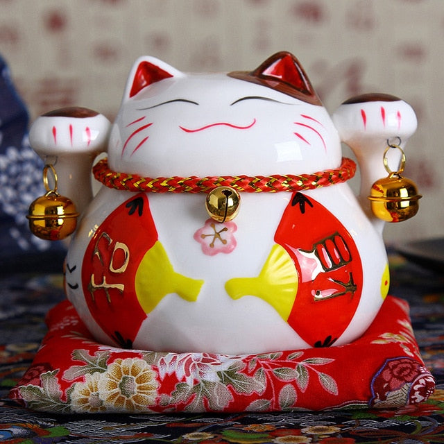 Japanese ceramic lucky cat
