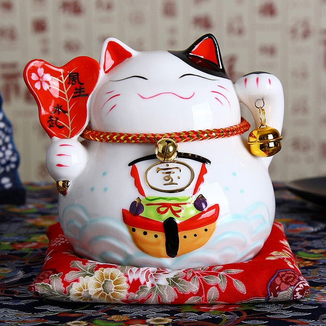 Japanese ceramic lucky cat